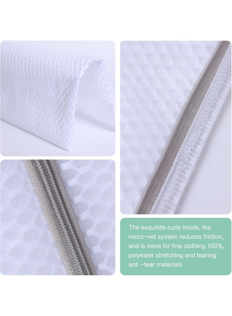 3-Pack Mesh Laundry Bags for Washing Machine - Ideal for Delicates, Lingerie, Bras, and Shoes - Durable, Breathable, and Zippered Wash Bag for Travel and Home - Protect Your Clothes(12 x 16 Inches) - Image 5